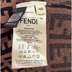 Fendi logo print long sleeve Sweater